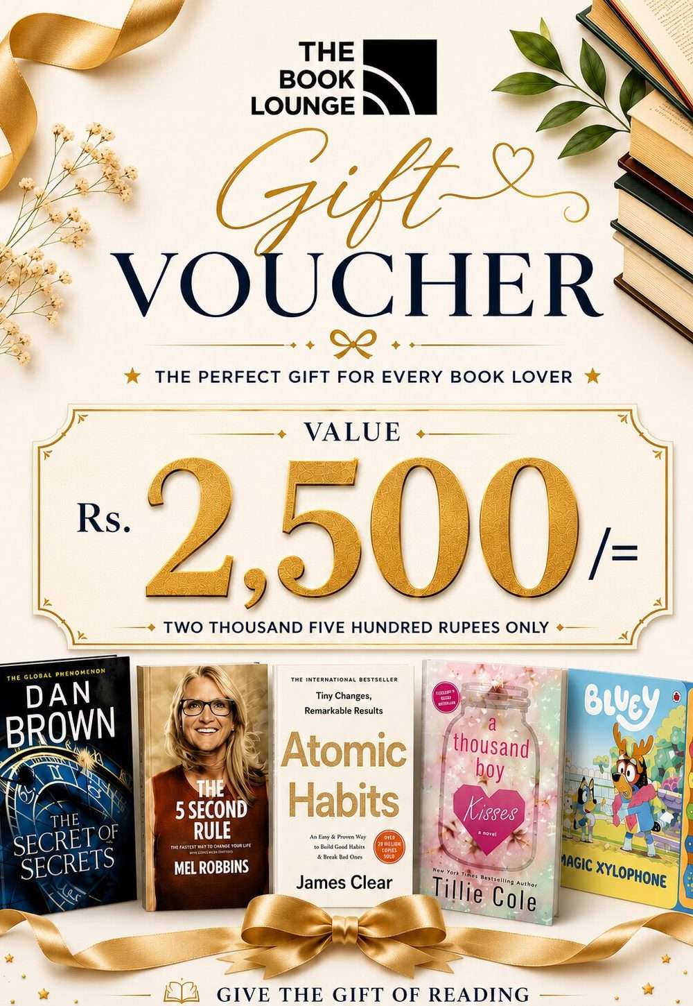 BookLounge Gift Voucher – Rs. 2500
