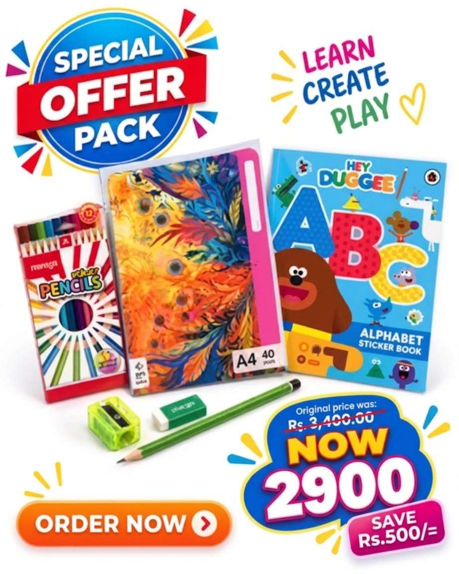 Kids Creative Art Combo Pack – Special Mega Offer (Hey Duggee Alphabet/Activity Book, Mango Colour Pencils, Pencil, Eraser, Sharpener & Drawing/Colouring Book)